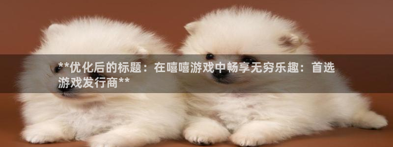 新城平台线路登录：**优化后的标题：在嘻嘻游戏中畅享无穷乐趣：首选
游戏发行商**