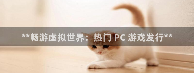 新城平台代理注册：**畅游虚拟世界：热门 PC 游戏发行**
