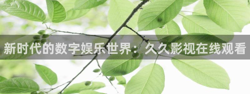 三妹影院：新时代的数字娱乐世界：久久影视在线观看