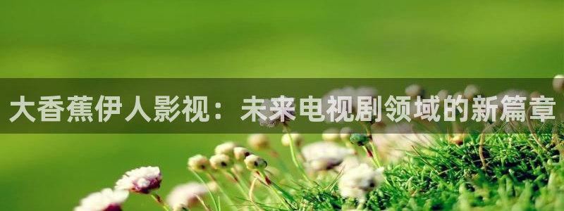 三妹影院在线观看：大香蕉伊人影视：未来电视剧领域的新篇章